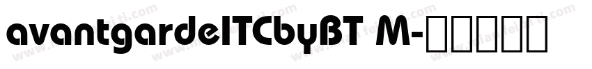 avantgardeITCbyBT M字体转换